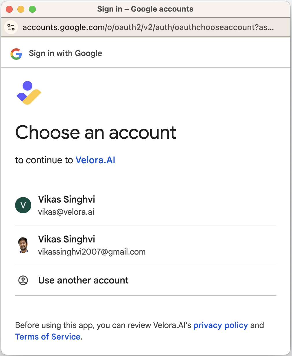 Google Authentication for Construction AI Platform